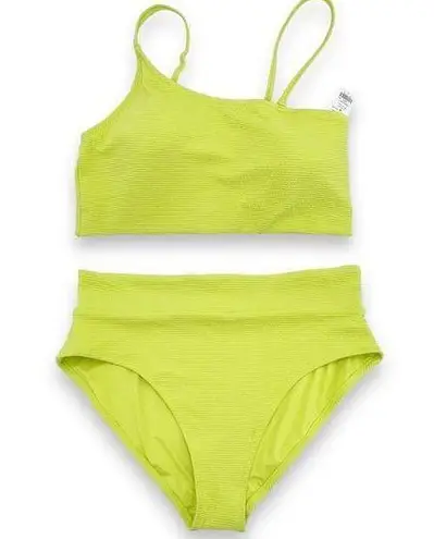 Old Navy NWT  Pucker Convertible Bandeau Bikini Two Piece in Citrine Size Large