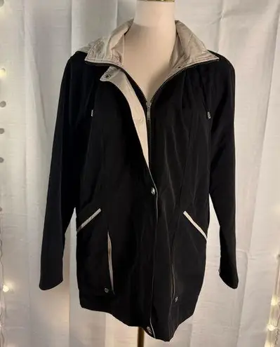 Braetan Black and Tan Utility Jacket with Quilted Texture