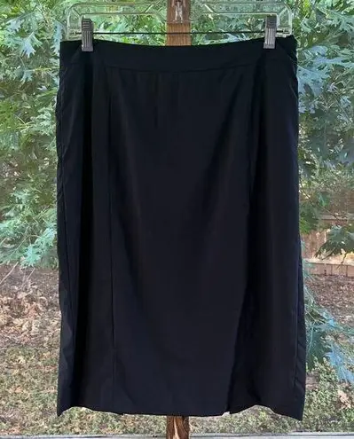 Lafayette 148 New York Black Pencil Skirt Mini Length Size 6