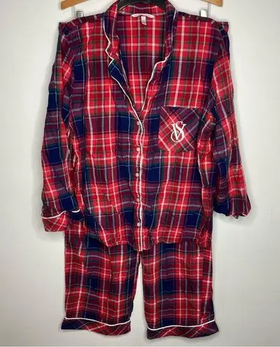 Victoria's Secret Victoria’s Secret plaid pajama set long sleeve pants size large