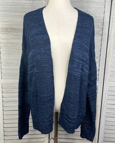 Universal Threads UNIVERSAL THREAD Open Front Cardigan Sweater Blue-Large