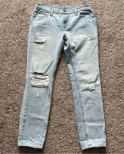 BDG  Urban Outfitters Jeans Denim distressed light wash  27W slim boyfriend low