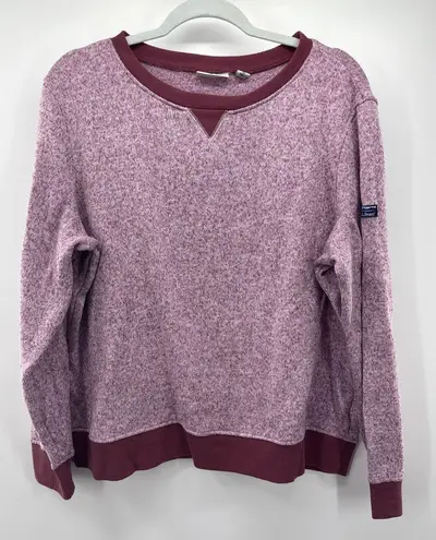 L.L. Bean Women's Crewneck Ultrasoft Sweatshirt Red Size XL Cozy