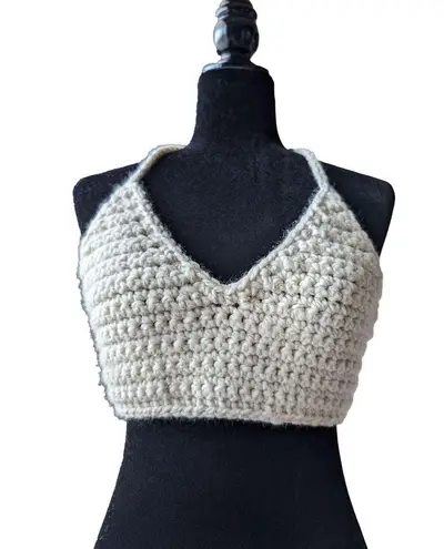 Handmade Sexy Bowpeep Crochet Crop Top