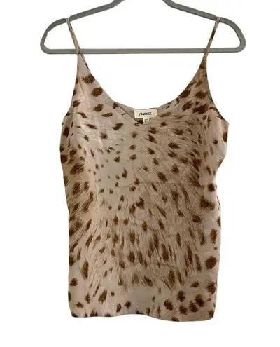 L'Agence L’agence 100% Silk cami top Animal Print Cheetah Lined Jane leopard