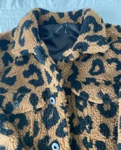 Urban Outfitters Faux Fur Leopard Jacket Multi