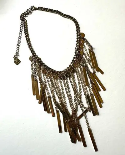 Park Lane Gold tone chain disc statement choker necklace