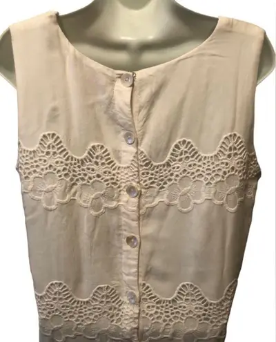 Karen Scott Gretchen Scott The Wave Sheath Dress White Sz. L Coastal Cruise Baby Shower Diva