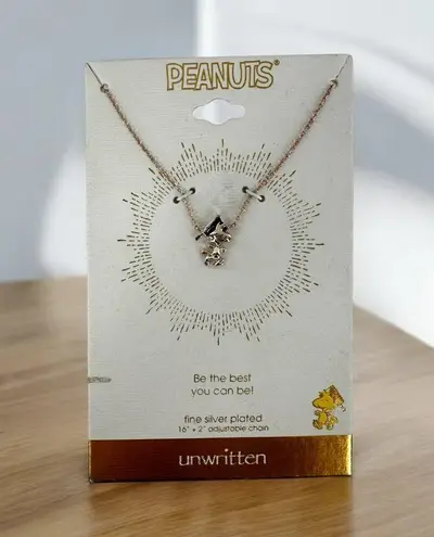 NEW LA Rocks Peanuts Woodstock Graduation Silver Plated Necklace Graduate