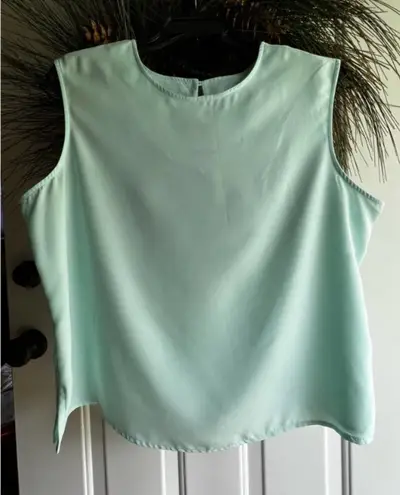 Bonworth Womens Mint Green Sleeveless Tank/Top/Blouse XL