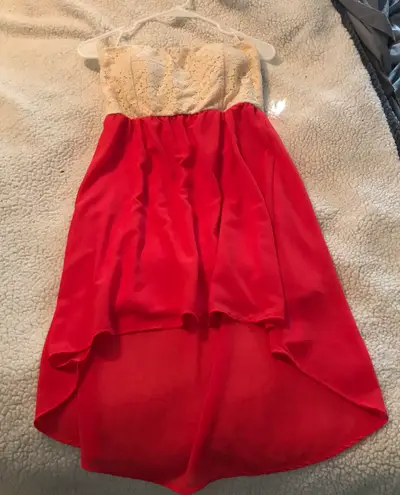 High Low Dress Red Size L