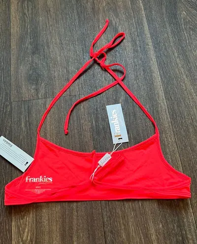 frankie's bikinis Frankie’s Bea Top in Coral