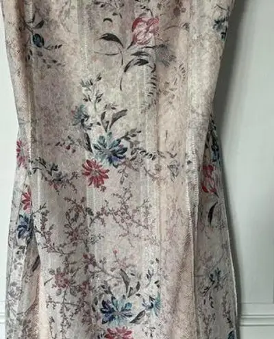 T Tahari Floral Lace Slip Dress