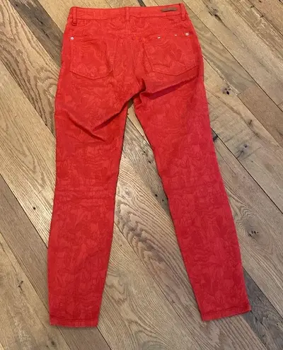 Anthropologie  Pilcro High-Rise Skinny Ankle Jeans Red Size 27