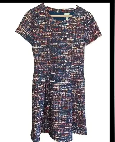 Plenty By Tracy Reese Plenty Tracy Reece Multicolor Short Sleeve Drop Waist A-Line Dress Size 2 Color