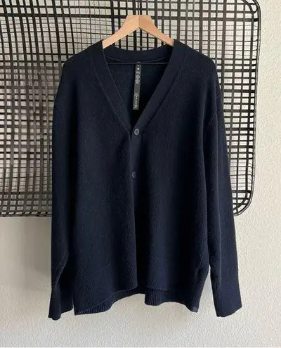 Lululemon navy merino wool cardigan