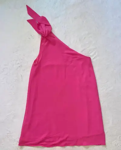 Pink Lily BOUTIQUE One Shoulder Pink Mini Dress size XS