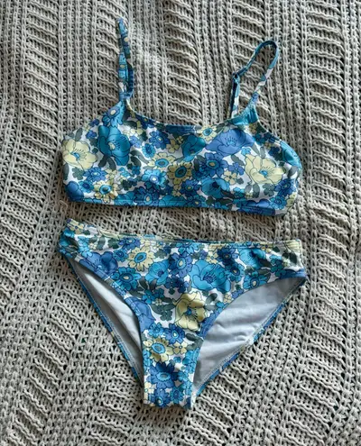 SheIn Blue Floral Bikini