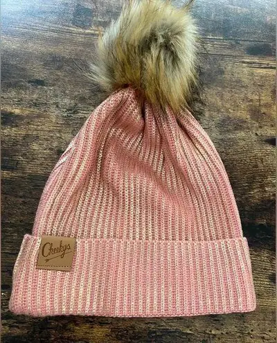 Urban Outfitters | Cheeky’s, ladies knit pom pom beanie/hat. Brown