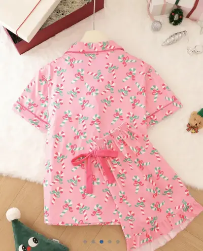 GRACE LILLY Christmas Pajama Set Pink