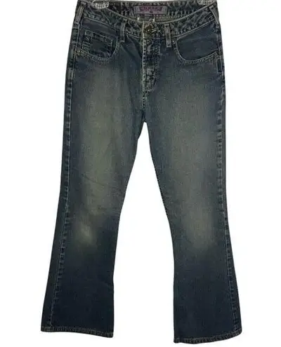 Silver Jeans Boot Flare Vintage 90's Y2K Cotton Mid Rise Dark Wash Jeans - 29x30