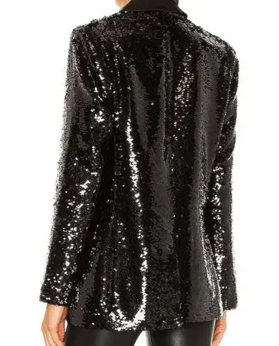 ANINE BING Ace Sequined Blazer Black