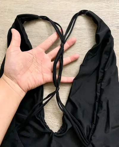 Mikoh Black Crisscross One Prices Bikini M