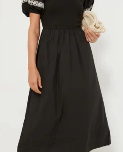 Cleobella Selma Midi Dress in Black & Ivory NWT size Small