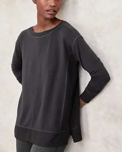 Garnet Hill Ribbed-Detail Tunic