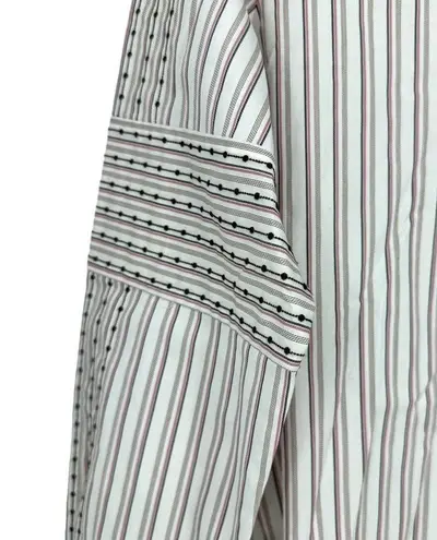 Etcetera Striped Button Up Long Sleeve Shirt Size 6