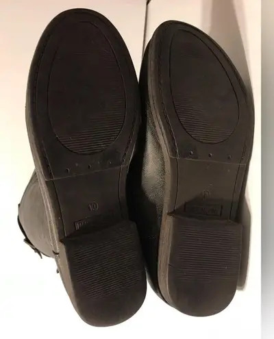 Journee Collection gray red tall boots women size 10