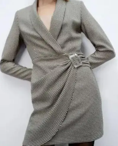 Xtraordinary houndstooths blazer mini dress size SMALL
