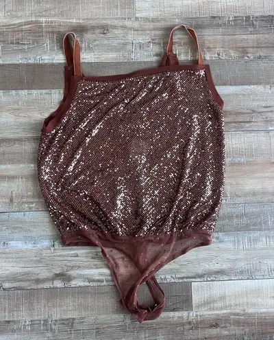 Free People shimmer and shine bodysuit size L