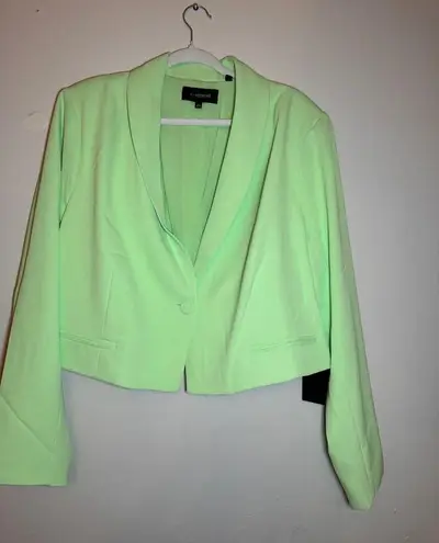 11 Honoré 11 Honoré ARIEL CROP BLAZER IN PARADISE GREEN size 20