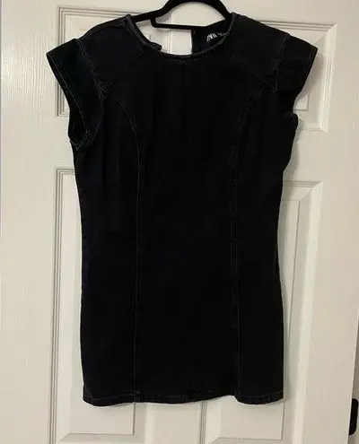 ZARA Black denim  dress