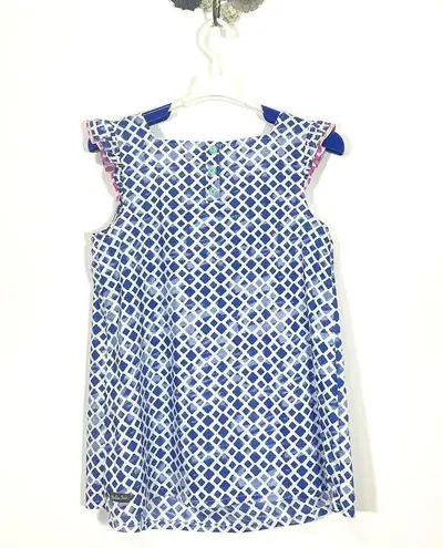 Matilda Jane Adventure Begins Womens Wandering Waters Top Blue Smocked Small