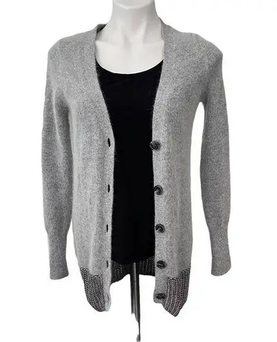 Moda International Rabbit Hair Blend Long Cardigan Sweater