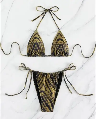 Boutique Earthy, Boho Abstract, Bikini Set