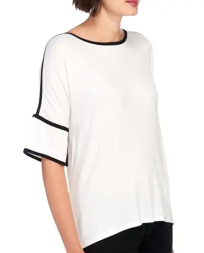 Cable & Gauge Piped Dolman Sleeve Tunic Size L