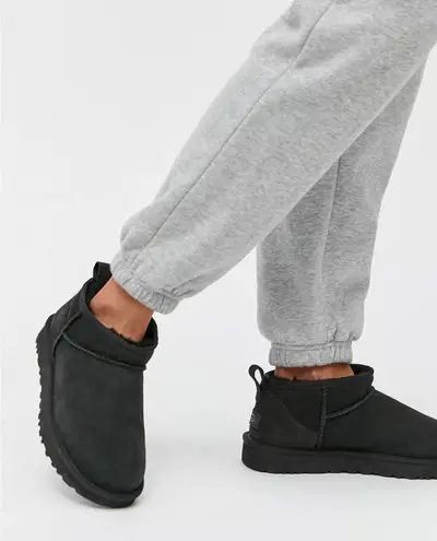 UGG  Ultra Mini Classic Boot in Black Suede Size US 7 - Image 1