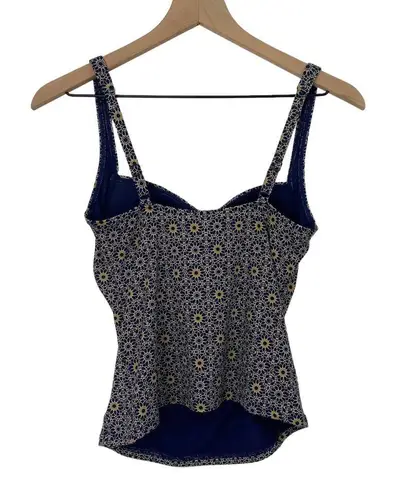 NipTuck by Bond Eye Tankini Swim Top Tummy Control Twist Front Printed Womens 6