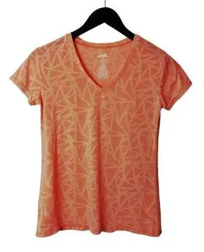 Avia T Shirt Tech Sport Gym Fitness Graphic Tee Top Short Sleeve Polyester Blend