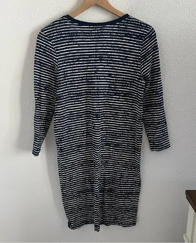 ATM Anthony Thomas Melillo 3/4 Sleeve Printed Stripe 100% Cotton Small