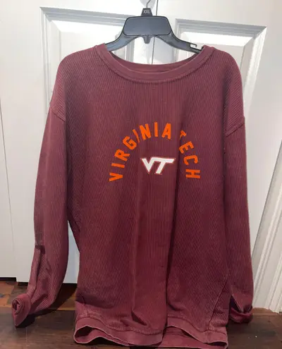 Royce Virginia Tech Corded Crewneck