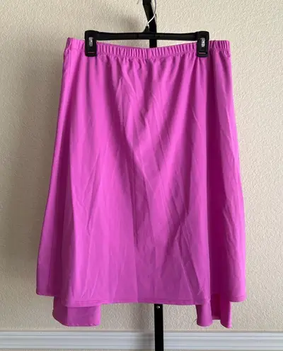 Women’s Pink Purple XL 1X Comfy Workout Athletic Modest Stretchy Leggings Skirt