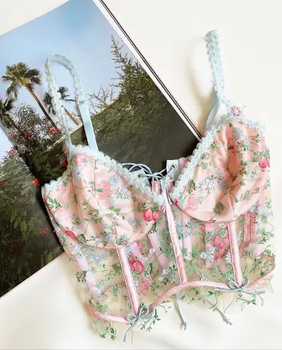 For Love & Lemons Swaying Rose Bustier thumbnail 2