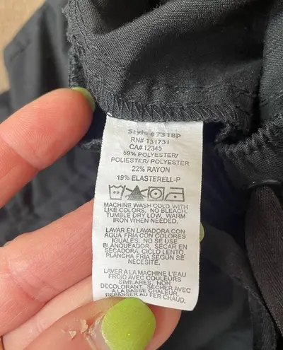 Eon Active black scrub pants elastic waist drawstring pockets women’s size XS