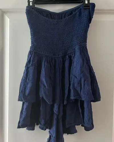 Sky to Moon  romper, Size S, Color Navy. Good condition.