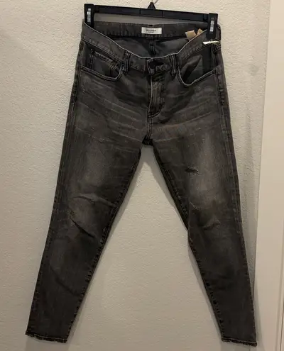 Moussy Vintage Cadet HOWA Skinny Cropped Jeans in Black / Grey Size 28