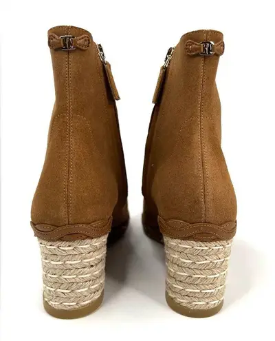 Salvatore Ferragamo CANARIA CROSTA ESPADRILLE WEDGE SUEDE BOOTIES SIZE 6